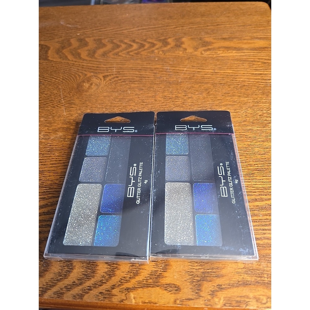 New BYS Glitter Eye‎ Creme -Glitter Glitz Palette-Azure Blaze Lot Of 2